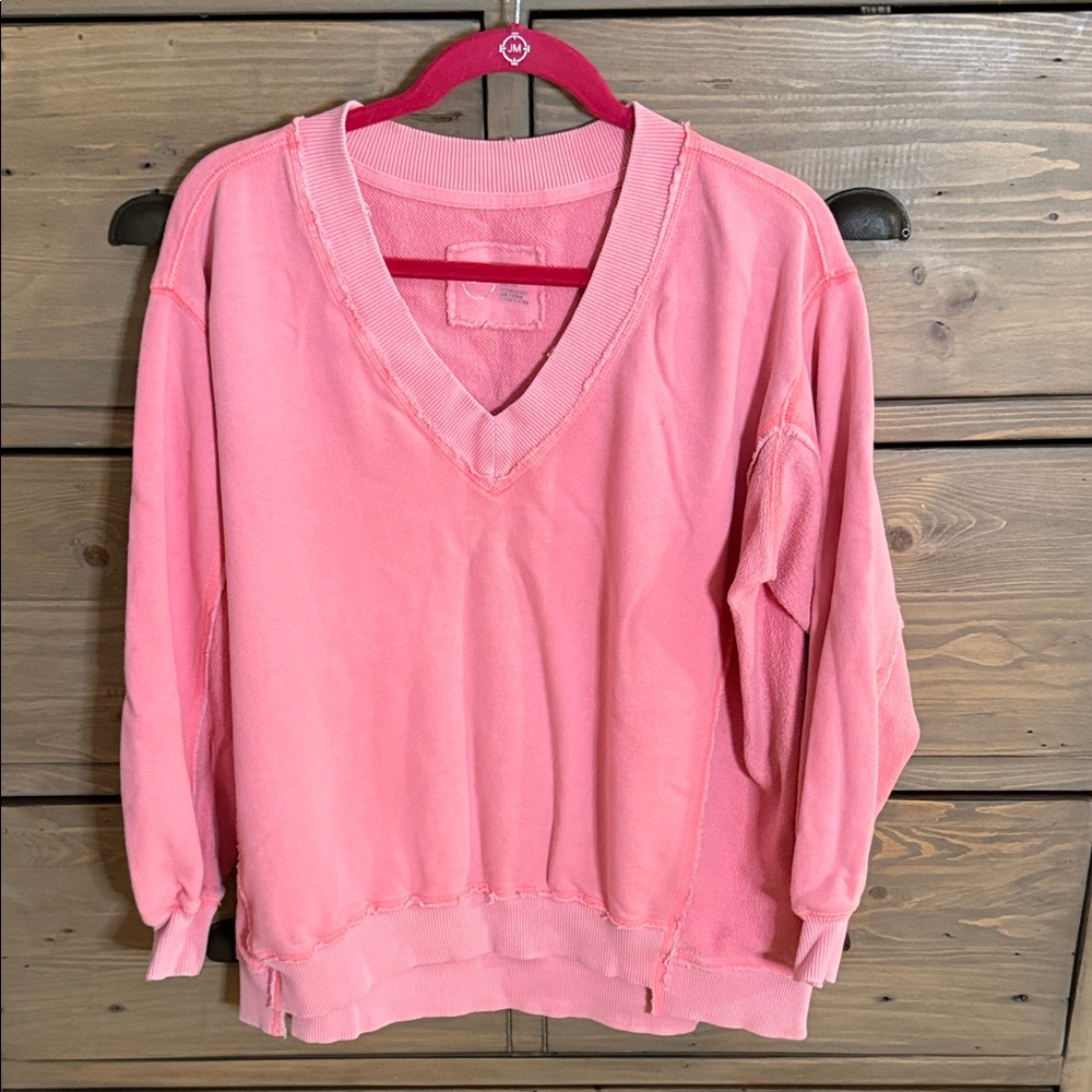 Aerie Vacay Every Day v-neck sweatshirt sz XXS